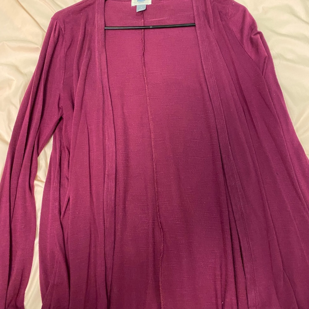 Burgundy Cardigan